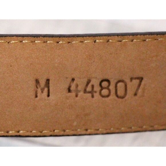 Brighton CROCO EMBOSSED BROWN GENUINE LEATHER 1"Wd CASUAL WOMEN'S BELT Sz M (*16 - Picture 6 of 8